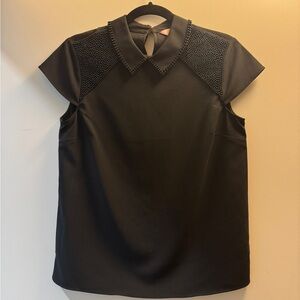 Ted Baker London Black Beaded Blouse